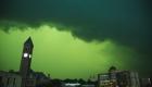 طوفان عجیب سبز رنگ در ایالت داکوتای جنوبی آمریکا (+تصاویر) 