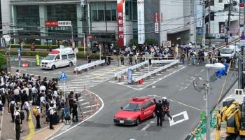 مسرح حادث اغتيال شينزو آبي