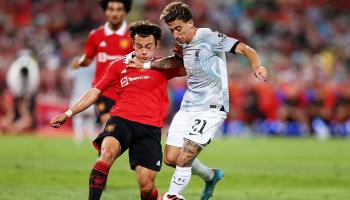 من مباراة ليفربول ومانشستر يونايتد في كأس بانكوك