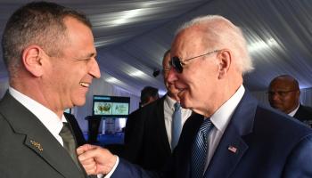 رئيس أركان الجيش الإسرائيلي أفيف كوخافي خلال لقائه الرئيس جو بايدن