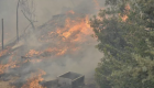 Fotohaber..Datça'da orman yangını yerleşim yerlerine ilerliyor