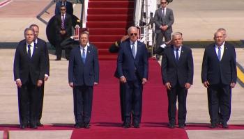 بايدن فور وصوله إلى إسرائيل