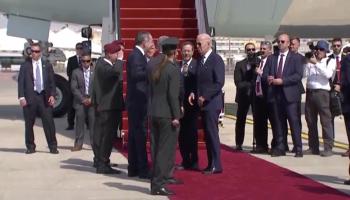 وداع إسرائيلي للرئيس الأمريكي بمطار بن غوريون