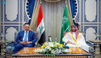  الأمير محمد بن سلمان بن عبدالعزيز ومصطفى الكاظمي