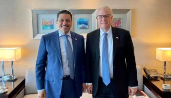 وزير خارجية اليمن والمبعوث الأمريكي