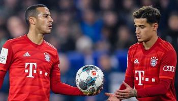 تياجو ألكانتارا وفيليبي كوتينيو مع بايرن ميونخ