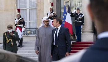  cheikh Mohamed ben Zayed Al Nahyan et Emannuel Macron