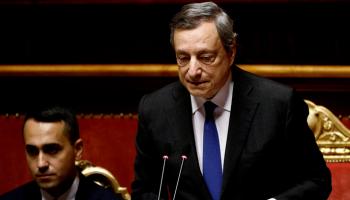 ماريو دراغي في كلمة أمام مجلس الشيوخ