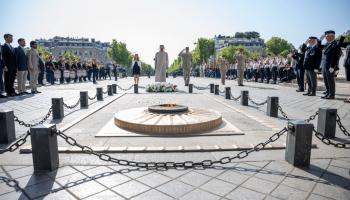 جانب من زيارة الشيخ محمد بن زايد آل نهيان إلى فرنسا