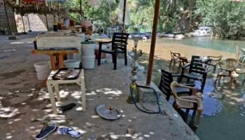 منتجع قرية برخ في إقليم كردستان العراق بعد القصف