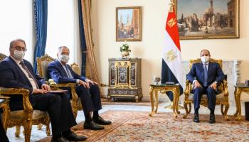 السيسي خلال استقباله لافروف في القاهرة