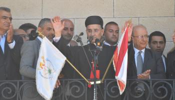 الراعي مخاطباً الحشود في قداس الأحد