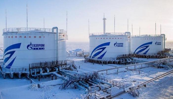 خزانات الغاز التابعة لشركة جازبروم الروسية