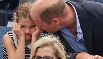 الأمير وليام وابنته الأميرة تشارلوت