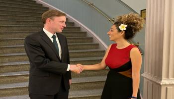 لقاء سابق بين جيك سوليفان ومسيح نجاد