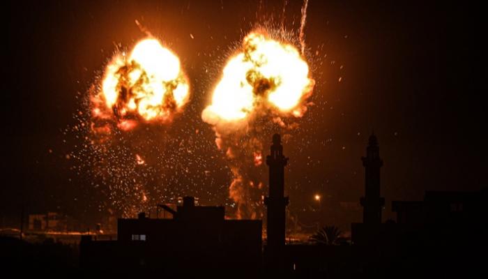 آثار قصف إسرائيلي على قطاع غزة - أرشيفية