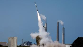 منظومة القبة الحديدية تنطلق للتصدي لمقذوف من غزة