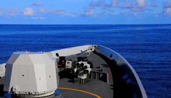 جانب من المناورات العسكرية الصينية في مضيق تايوان - شينخوا