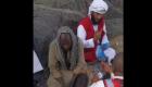 إنقاذ سوداني من موت محتوم في جبال السعودية (فيديو)