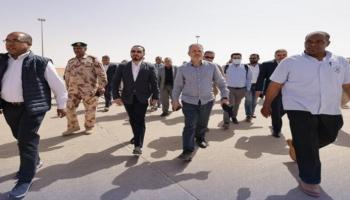 بن قدارة خلال زيارة الجنوب الليبي