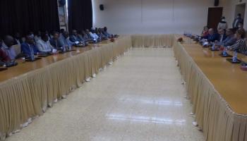 جانب من اجتماع الجبهة الثورية السودانية والآلية الثلاثية