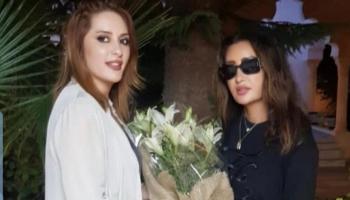 لطيفة في عزاء شقيقها