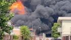 İtalya’nın Milano kenti yakınlarındaki  kimyasal fabrikada büyük bir yangın çıktı 