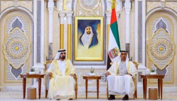 الشيخ محمد بن زايد آل نهيان والشيخ محمد بن راشد آل مكتوم