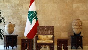 كرسي الرئيس اللبناني في قصر الحكم - الفرنسية