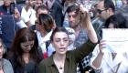ویدئو | کوتاه کردن مو در اعتراض به مرگ مهسا امینی 