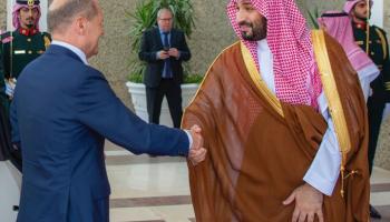 Suudi Arabistan Veliaht Prensi, Almanya Başbakanı ile Cidde'de kabul etti
