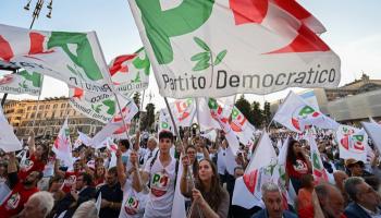 تظاهرة انتخابية في إيطاليا