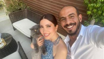 نسرين طافش وزوجها شريف شرقاوي