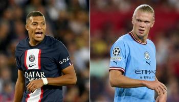 كيليان مبابي وإيرلينج هالاند