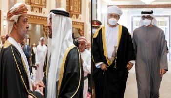 رئيس دولة الإمارات وسلطان عُمان "يدا بيد" 
