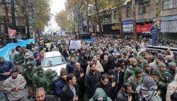 جانب من الاحتجاجات التي تشهدها إيران على مقتل الشابة مهسا