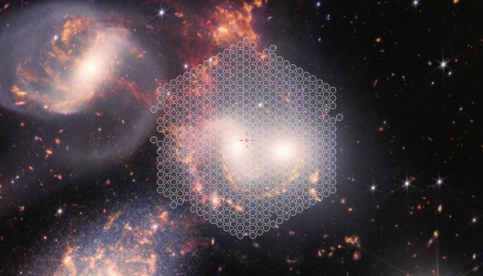 Première lumière de galaxies pour WEAVE, spectrographe de dernière génération