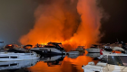 İstanbul Caddebostan yat limanında yangın: Tekneler alev aldı