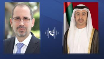 وزير الخارجية والتعاون الدولي عبدالله بن زايد ونظيره الأردني أيمن الصفدي