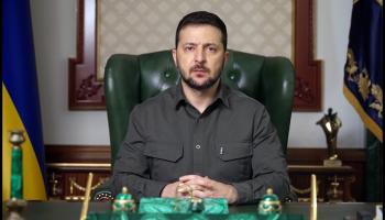 الرئيس الأوكراني فلودومير زيلينسكي