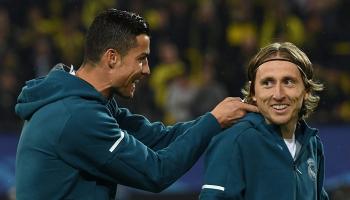 لوكا مودريتش وكريستيانو رونالدو في ريال مدريد