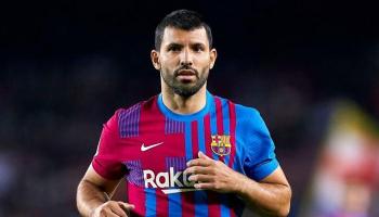 سيرجيو أجويرو بقميص برشلونة