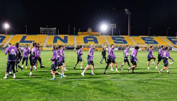 ريال مدريد يتدرب في ملعب النصر