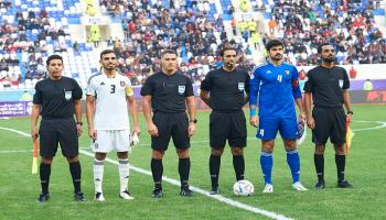 جانب من مباراة الإمارات والكويت