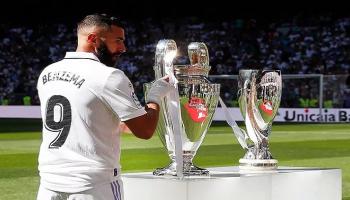 كريم بنزيما مع ألقاب ريال مدريد