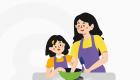 اینفوگرافیک | مزایای آشپزی با کودکان چیست؟