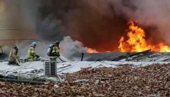  incendie dans l'un des derniers bidonvilles de Séoul, 500 évacués