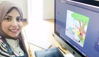 الرسامة المصرية هديل علاء الدين
