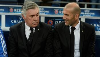 زيدان وأنشيلوتي في ريال مدريد