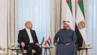 استقبال رئیس امارات متحده عربی از رئیس مجلس شورای ایران (+ویدئو) 